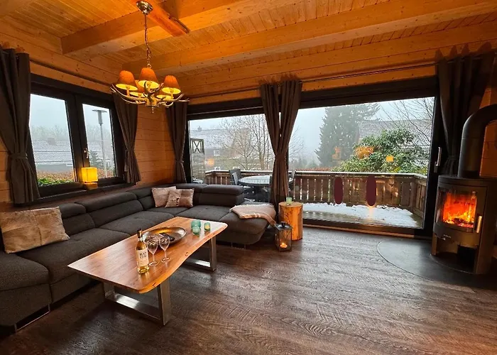Tatil Evi Harz - Blockhaus, 4 Und 5 Sterne Blockhaeuser, Sauna Und Kamin, Rh
